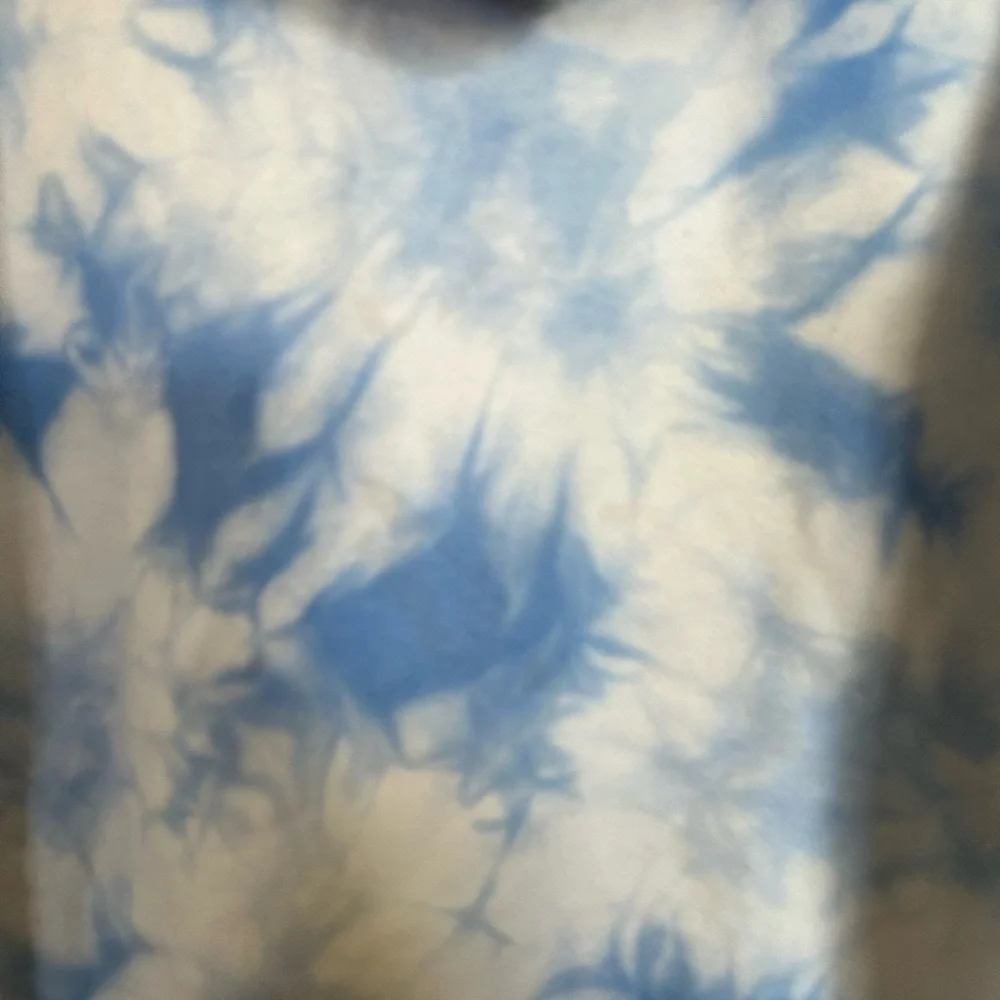 Vans blue and white tie dye pullover hoodie size small